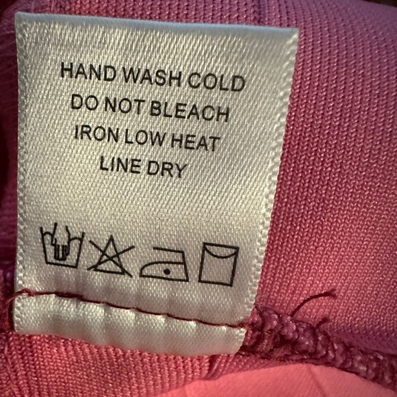 Super down Elegant Pink and Red Bandage Dress size M - Picture 9 of 9